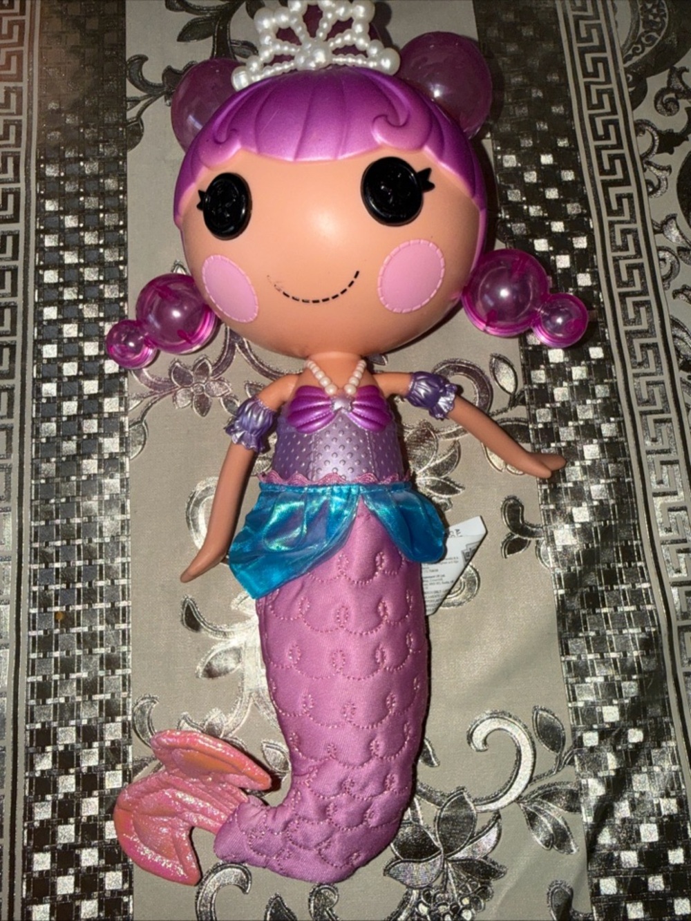 Lalaloopsy Bubbly Mermaid “Ocean Seabreeze” Bubble Fun 12" Purple Pink Doll